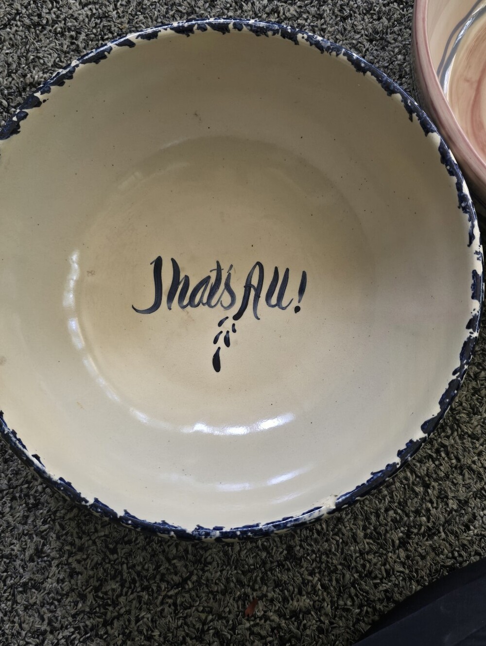 Stoneware Popcorn Serving Bowl